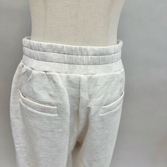Varley The Allen Pant 27" jogger  lounge sweatpant in Ivory Marl Size Medium - Picture 12 of 16